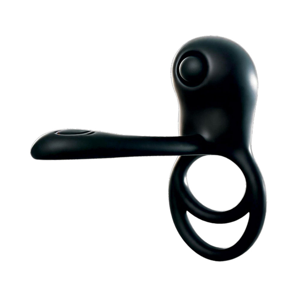 Decadence Cobra Cock&Ball Strap With Vibrating Stinger&Clit Stimulator Liquid Silicone Multi-Speed Rechargeable