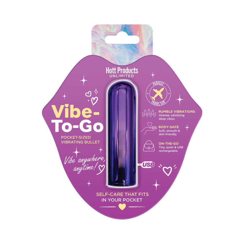 Vibe To Go Gradient Color Bullet 10 Frequencies 3 Inch Purple