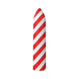 Horny Christmas Santa''s Little Helper Candy Cane Stripe Bullet Liquid Silicone Multi Speed Rechargeable