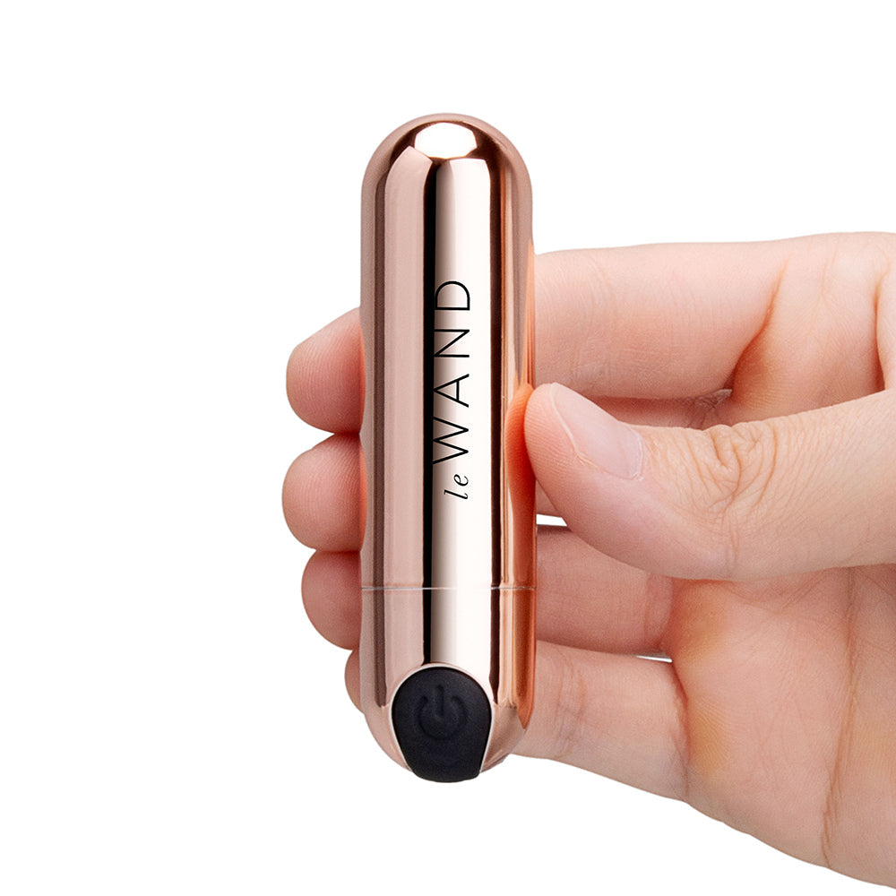 Le Wand Essentials Mini Rechargeable Rose Gold Bullet Vibrator