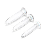 b-Vibe Essentials 3-Piece Long Glass Anal Training Dilator Set