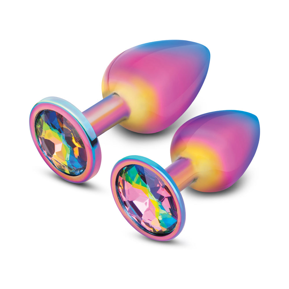 b-Vibe Essentials 2-Piece Rainbow Bling Anal Training Set
