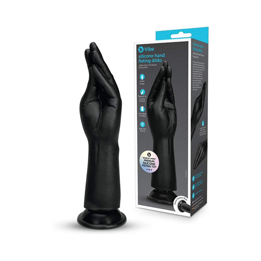 b-Vibe Essentials Silicone Hand Fisting Dildo Black