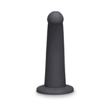 b-Vibe Essentials 7 in. Smooth Silicone Dildo Black