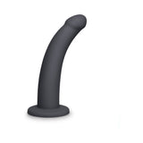 b-Vibe Essentials 7 in. Smooth Silicone Dildo Black