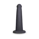 b-Vibe Essentials 7 in. Smooth Silicone Dildo Black