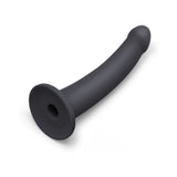 b-Vibe Essentials 7 in. Smooth Silicone Dildo Black