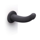 b-Vibe Essentials 7 in. Smooth Silicone Dildo Black