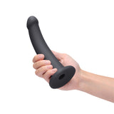 b-Vibe Essentials 7 in. Smooth Silicone Dildo Black