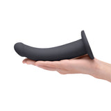 b-Vibe Essentials 7 in. Smooth Silicone Dildo Black