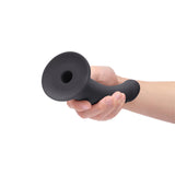 b-Vibe Essentials 7 in. Smooth Silicone Dildo Black
