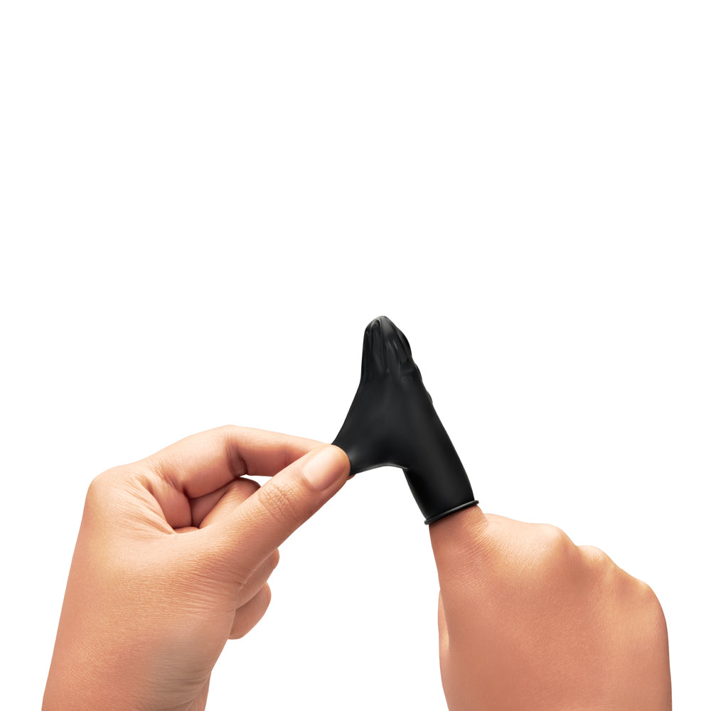 b-Vibe Essentials Anal Play Finger Cots 50-Piece Black