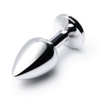 b-Vibe Essentials 3.25 in. Stainless Steel Jewel Butt Plug Red