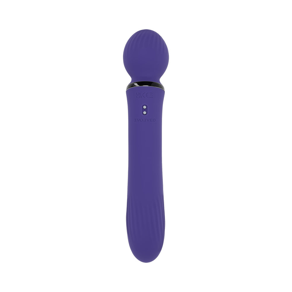 Evolved Shiver Silicone Rechargeable Purple