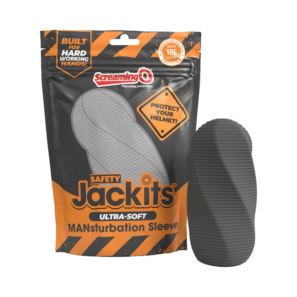 Screaming O Safety Jackits Ultra-Soft MANsturbation Sleeve Grey