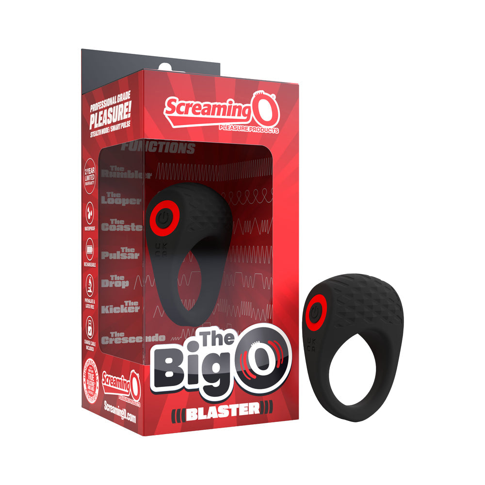 Screaming O Big O Pro Blaster Vibrating Ring Black