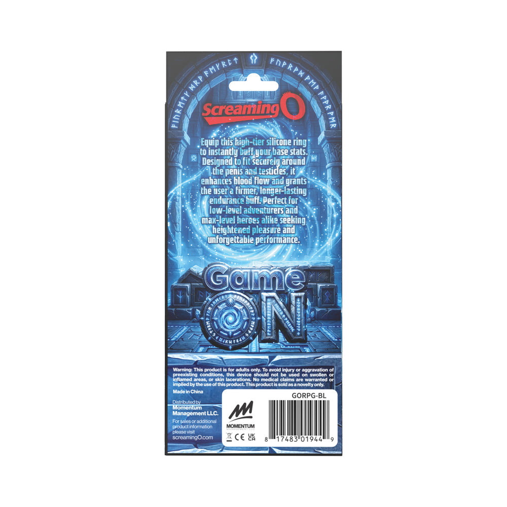Screaming O Role Playing Game Vibrating Ring Blue