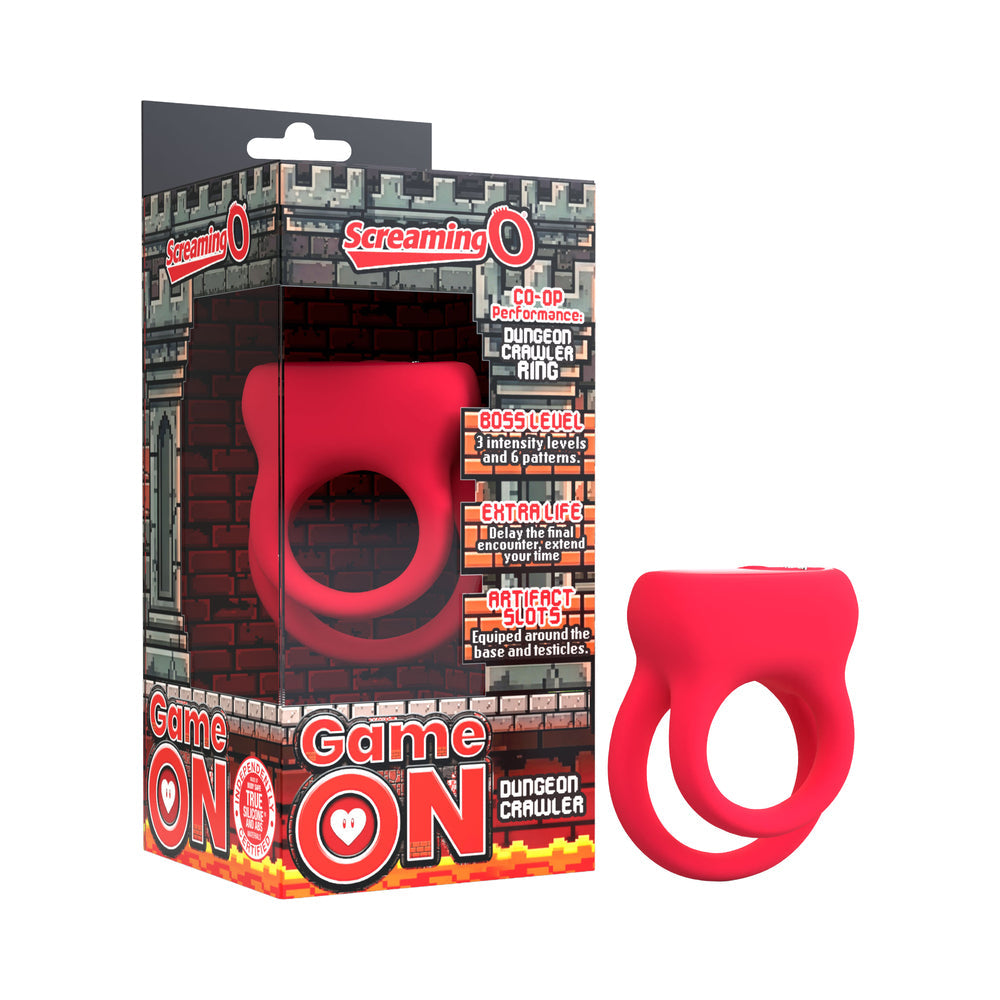 Screaming O Vibrating Ring D-Crawler Red