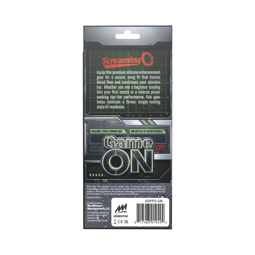 Screaming O First Person Screamer Vibrating Ring Green