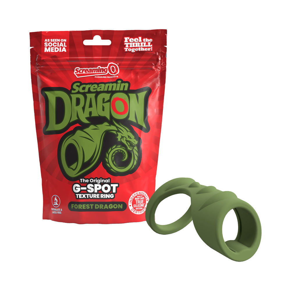 Screamin'' Dragon Forest Dragon G-Spot Texture Ring Green