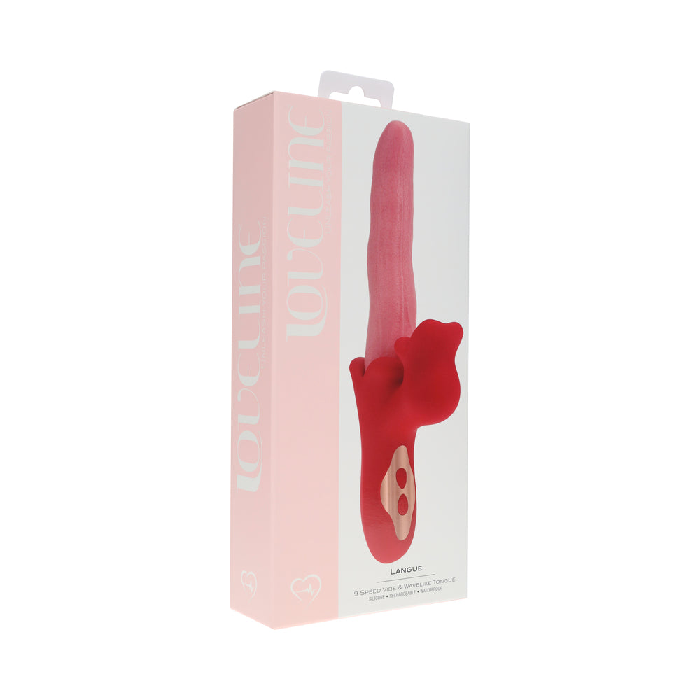 Loveline Langue Wavelike Vibrating Tongue Pink