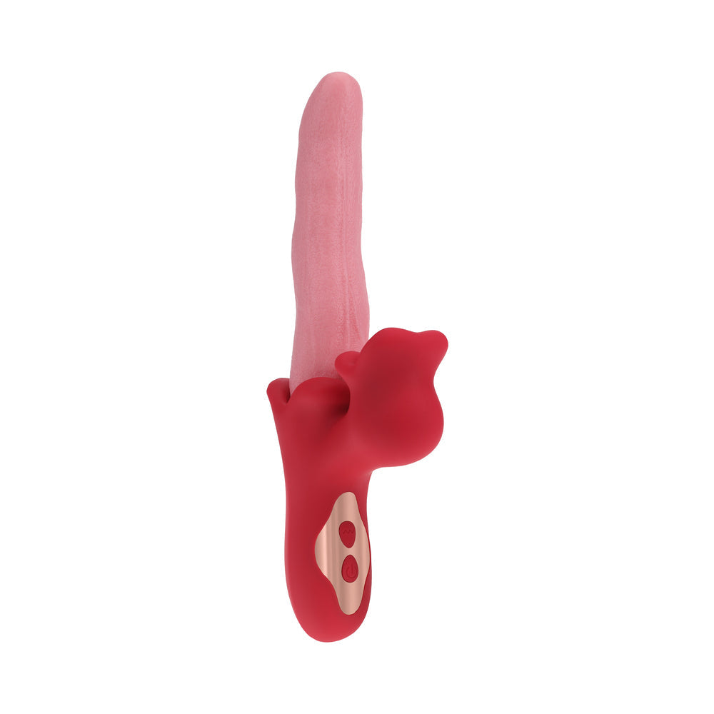 Loveline Langue Wavelike Vibrating Tongue Pink