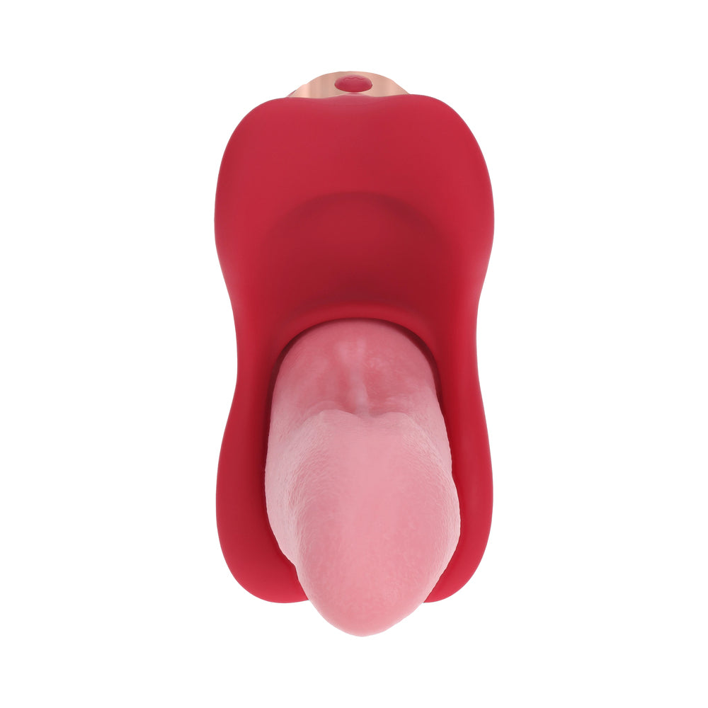 Loveline Spin Rotating Vibrating Tongue Pink