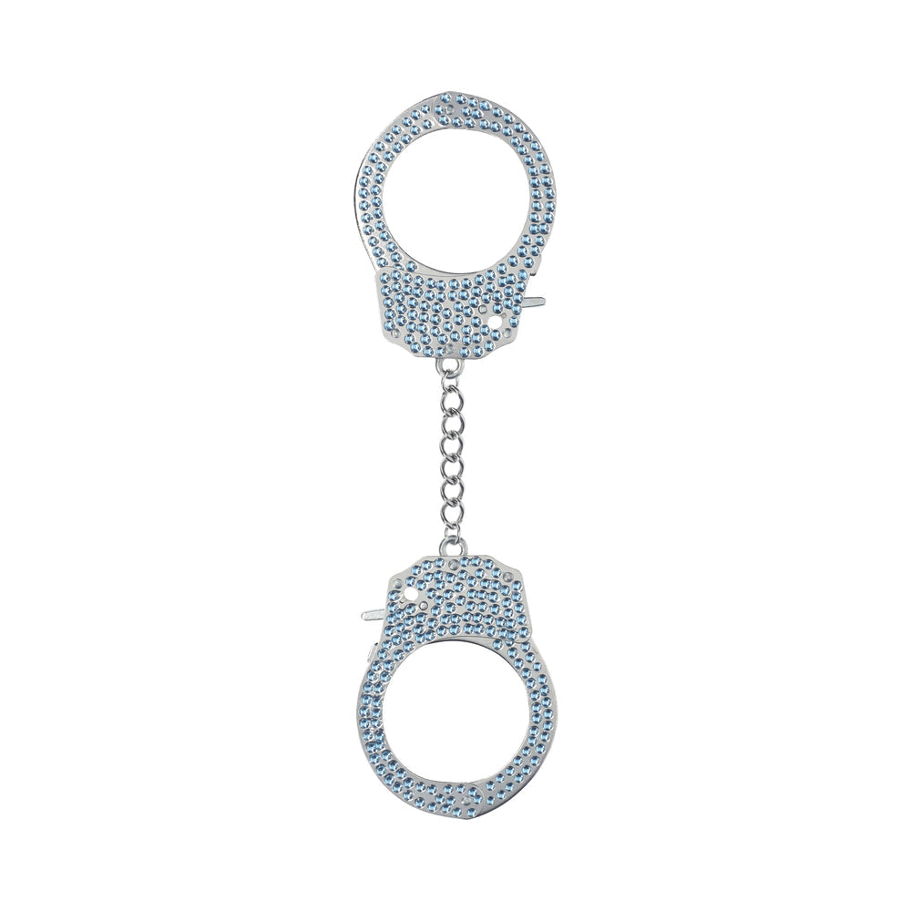Ouch! Heavy-Duty Diamond Handcuffs Blue