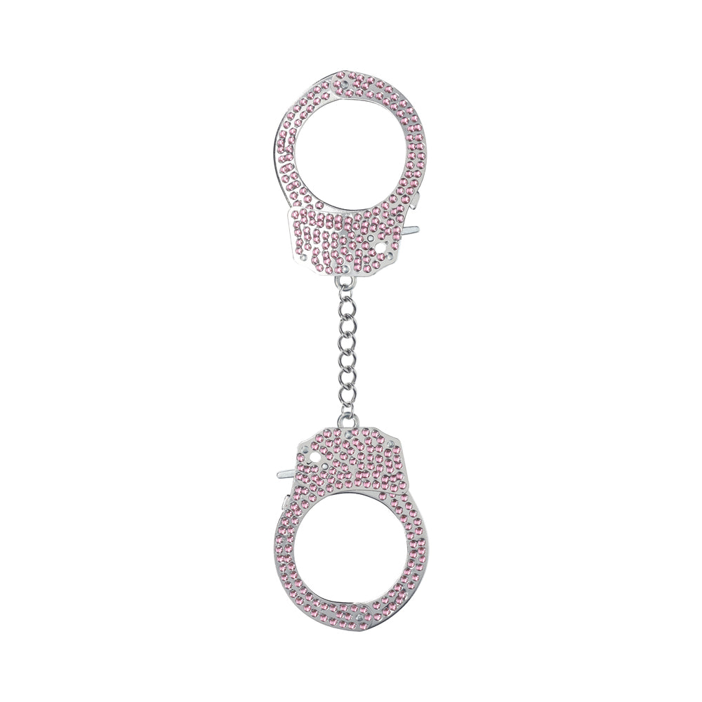 Ouch! Heavy-Duty Diamond Handcuffs Pink