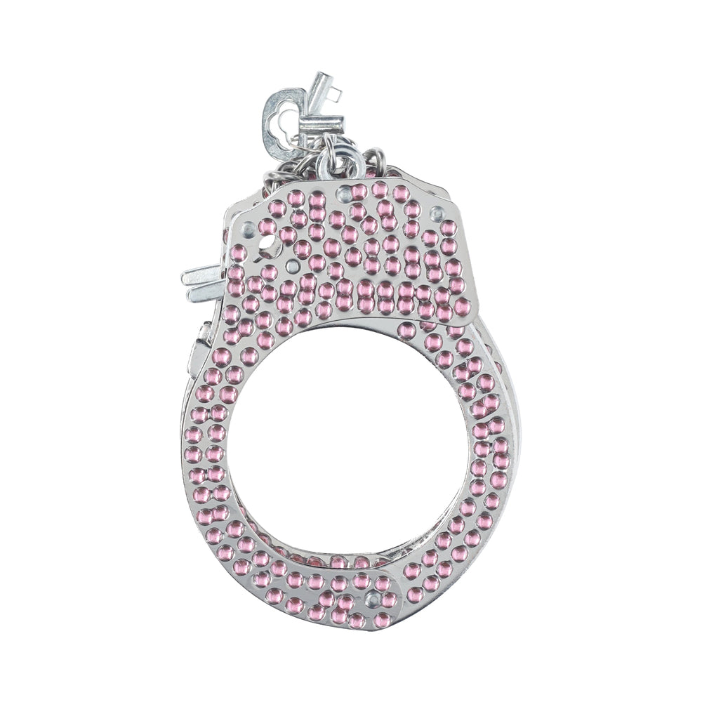Ouch! Heavy-Duty Diamond Handcuffs Pink