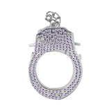 Ouch! Heavy-Duty Diamond Handcuffs Purple