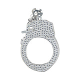 Ouch! Heavy-Duty Diamond Handcuffs Silver