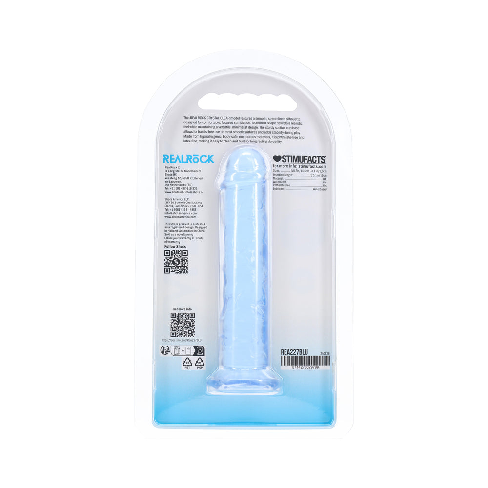 Realrock Realistic Dildo 5 in. Blue
