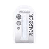 Realrock Realistic Dildo 5 in. Transparent