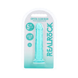 Realrock Realistic Dildo 5 in. Turquoise