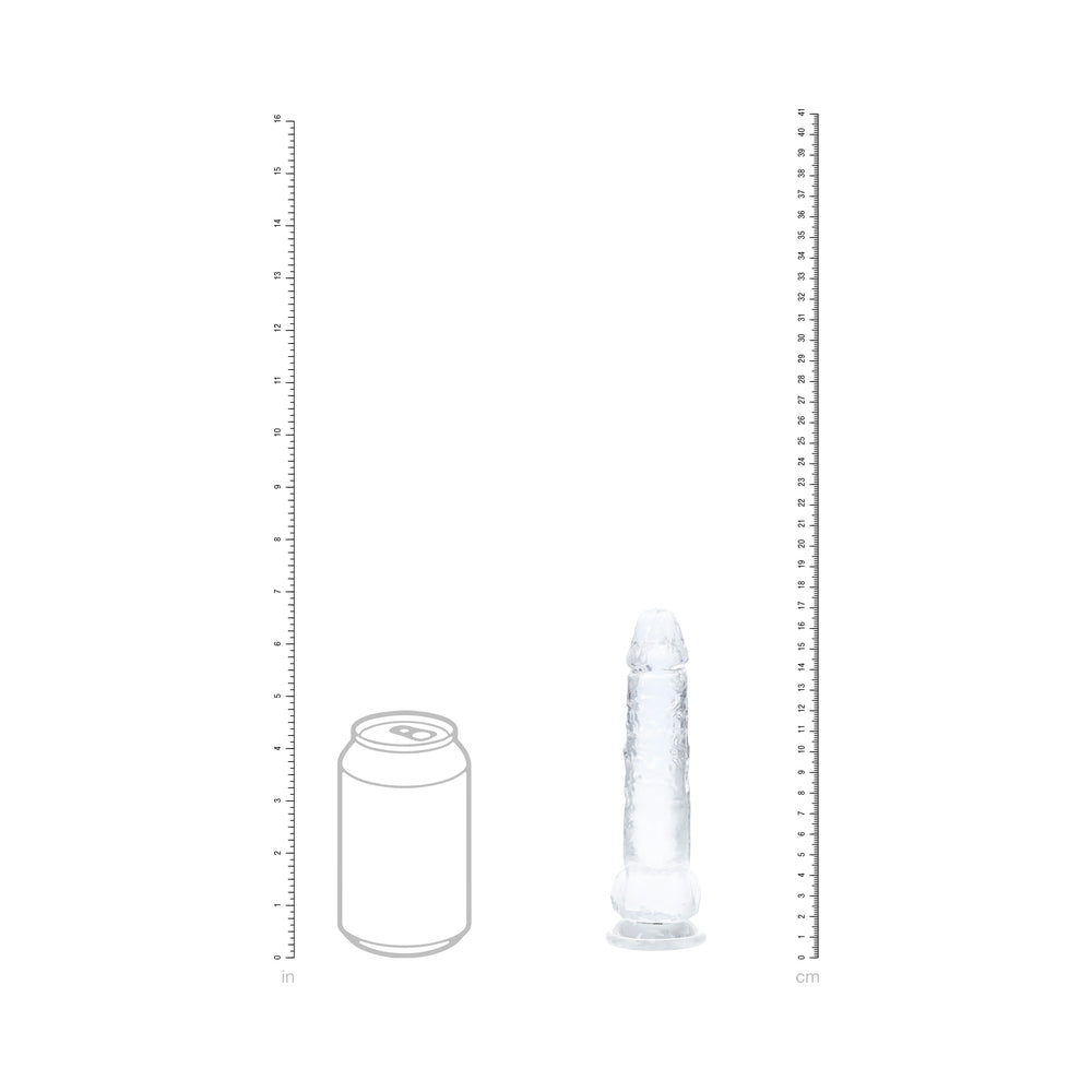 Realrock Crystal Clear LED Touch Dong 6 in. Translucent