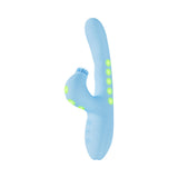 VIVE Andria LED G-Spot Vibrating and Tap Clit Stimulator Blue