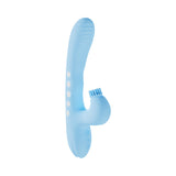 VIVE Andria LED G-Spot Vibrating and Tap Clit Stimulator Blue