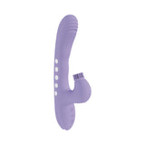 VIVE Andria LED G-Spot Vibrating and Tap Clit Stimulator Lavender