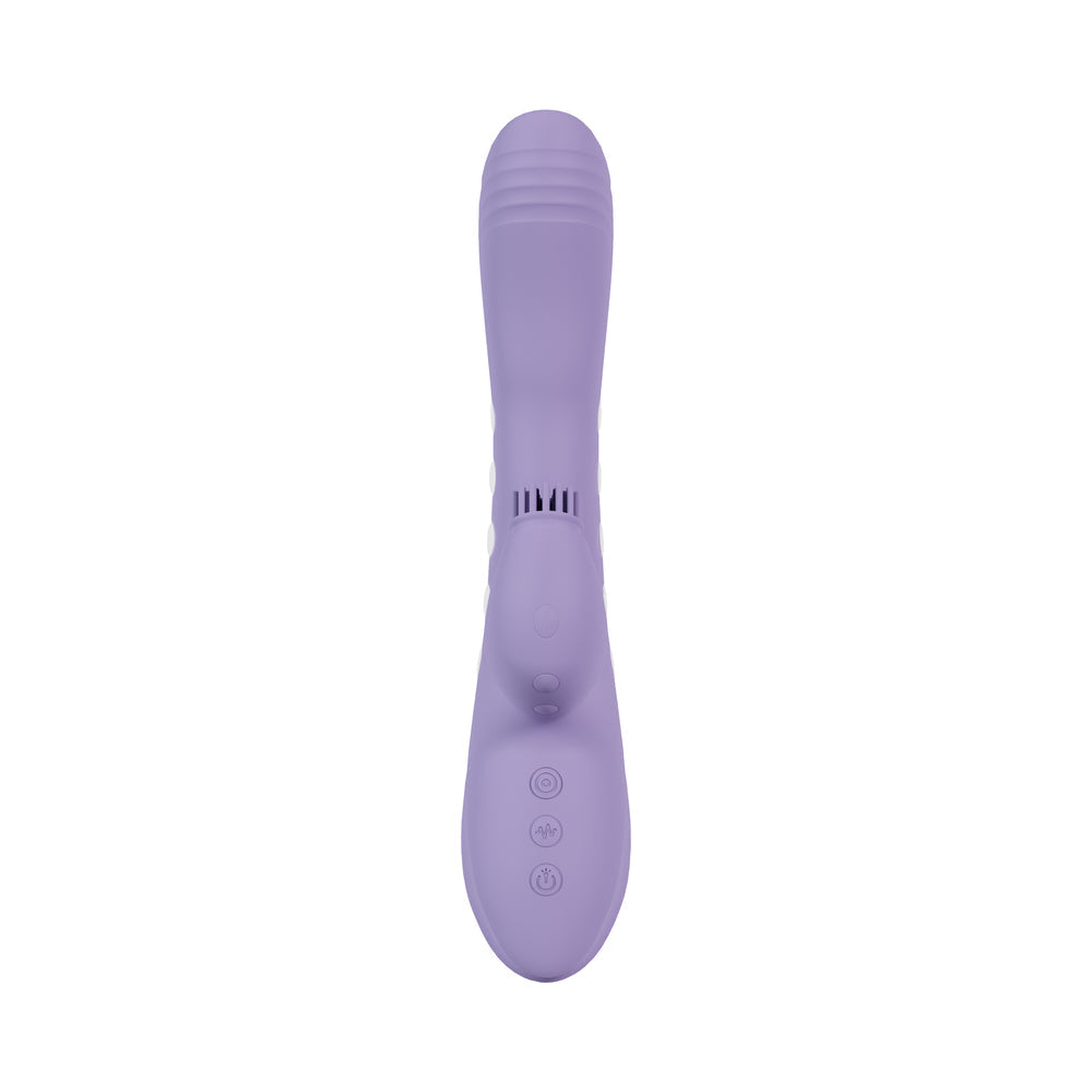 VIVE Andria LED G-Spot Vibrating and Tap Clit Stimulator Lavender