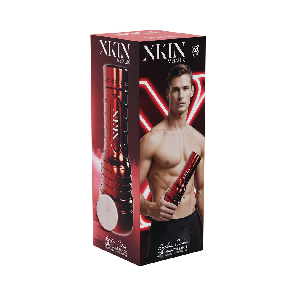 XKIN Ryder Cain Ass Torch Masturbator Metallic Red