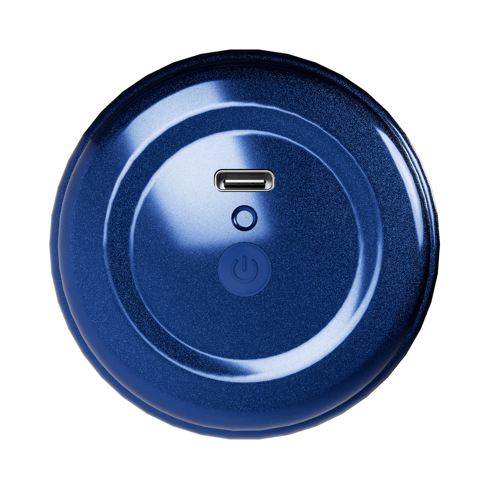 XKIN Dante Knox Mouth Torch Vibrating Masturbator Metallic Blue
