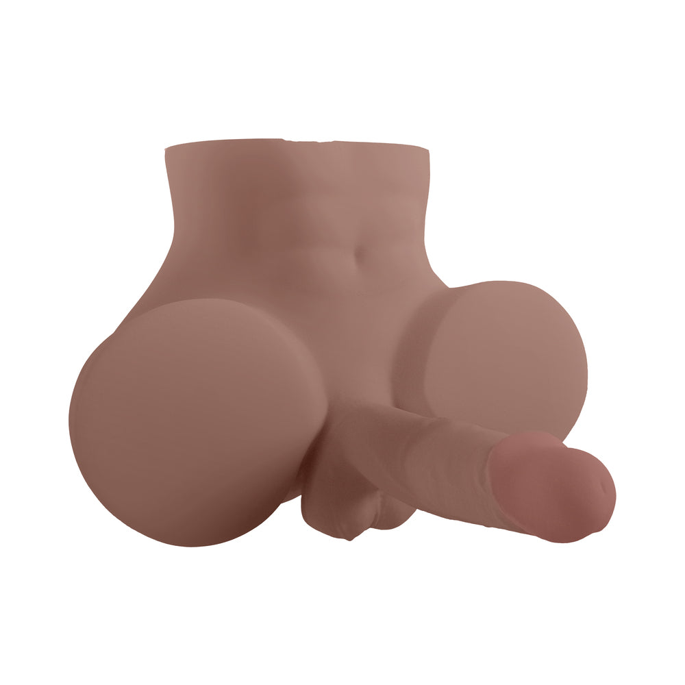 XKIN Body-Forms Jaxx Crowe Dual Density Penis with Vibrating Bullet