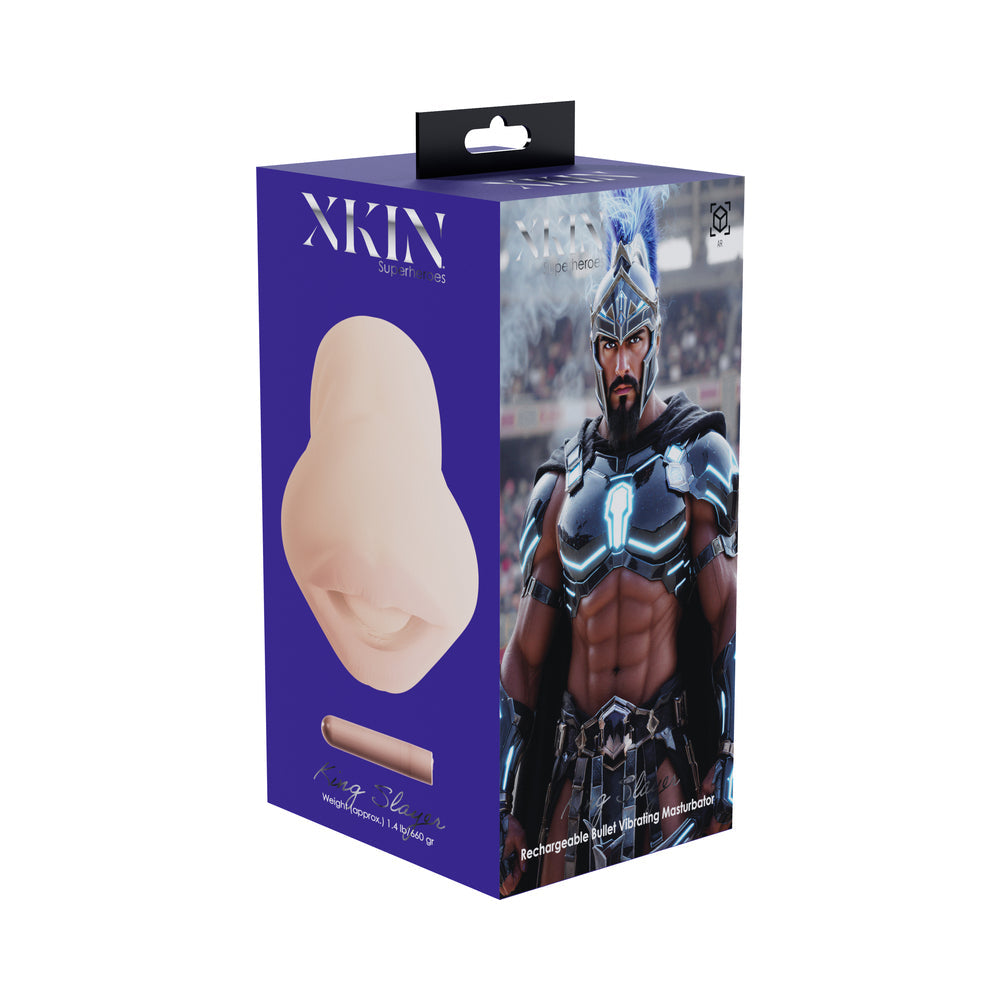 XKIN King Slayer Mouth Masturbator with Vibrating Bullet
