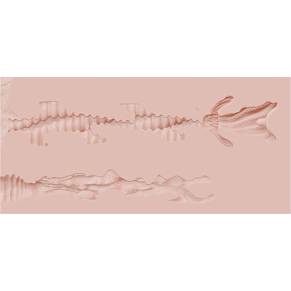 XKIN Serpentia Dual Channel Masturbator with Vibrating Bullet