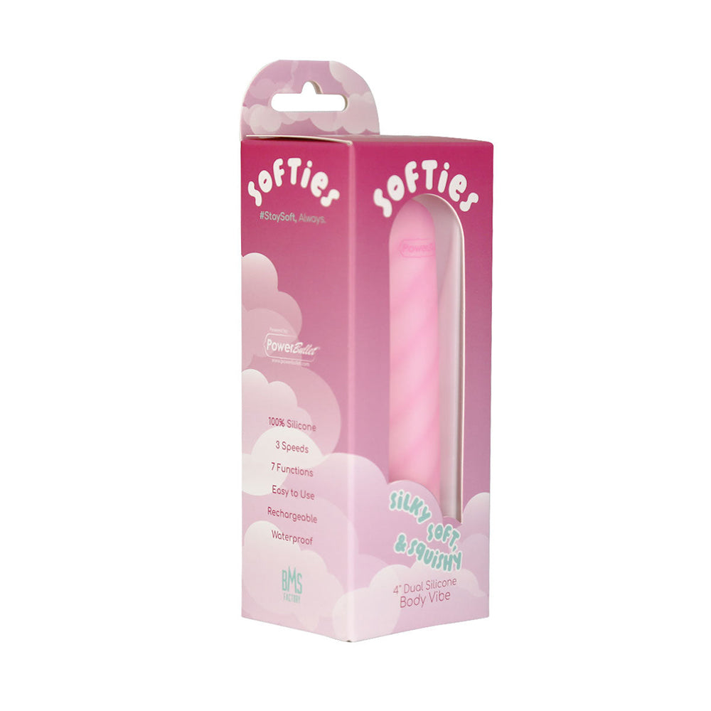 Softies Dual Layer Bullet 4 in. Pink
