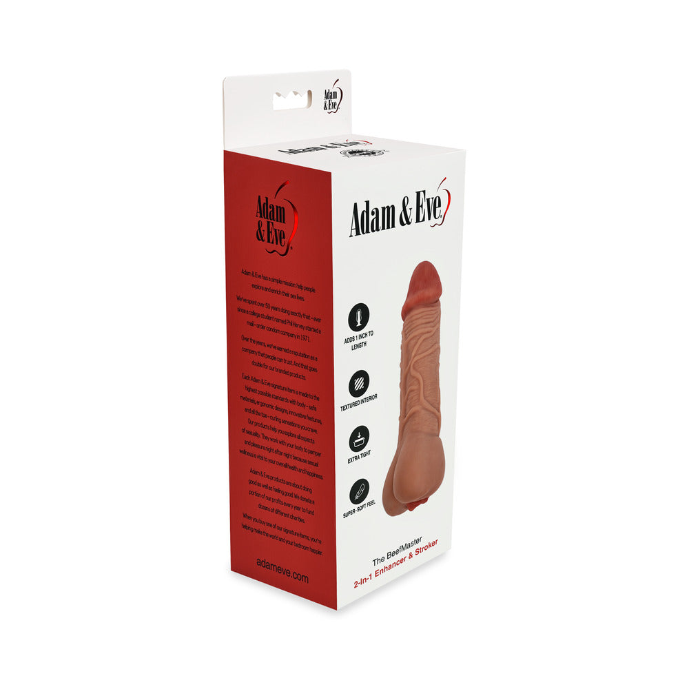 Adam & Eve The Beefmaster 2-in-1 Enhancer/Stroker