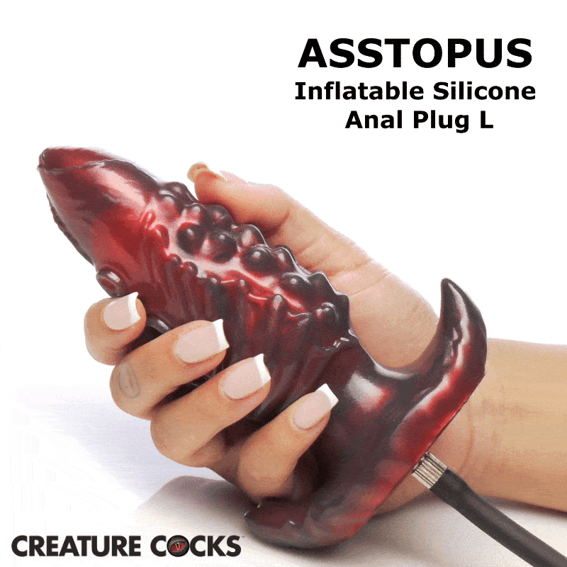 Creature Cocks Tentacle Inflatable Silicone Anal Plug Large