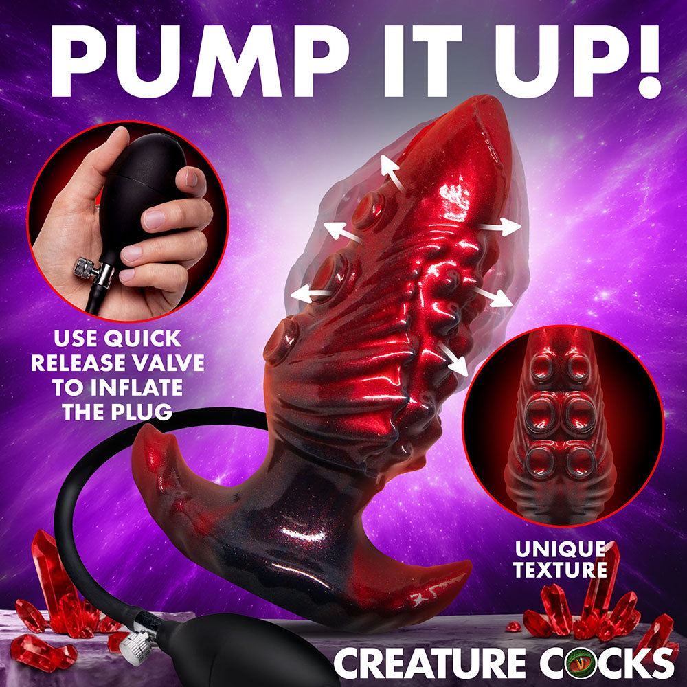 Creature Cocks Tentacle Inflatable Silicone Anal Plug Medium