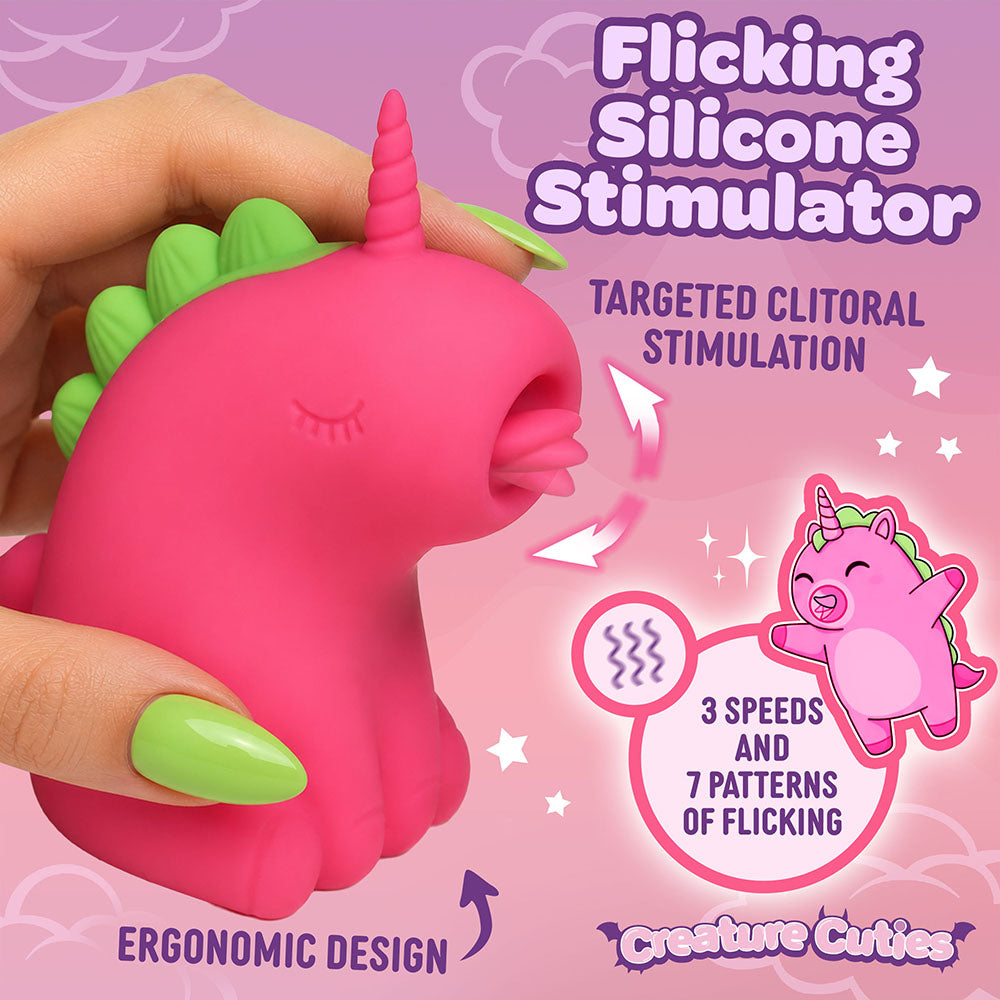 Creature Cuties Flicking Silicone Unicorn Stimulator